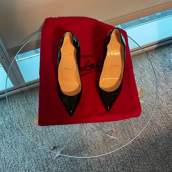Pleather Pigalle Christian Louboutin Black . Never wore just try on .
